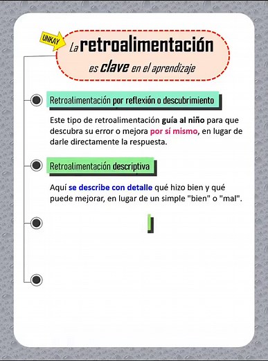 Tipos de retroalimentación en la educación