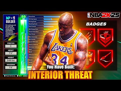 NBA 2K25 Inside Center Build - ELITE Playmaking and Rebounding