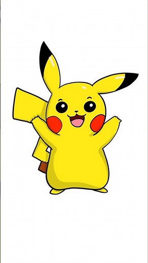 Draw Pikachu easily in a few steps