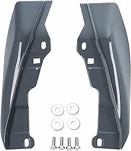 HR3 Gunship Gray Mid-Frame Air Deflectors Compatible with 2018 CVO Street Glide CVO Road Glide 2022 FLTRXS FLTRK FLTRXST FLHXS FLHXST Ultra Limited (Replace for OEM) (Style #1)