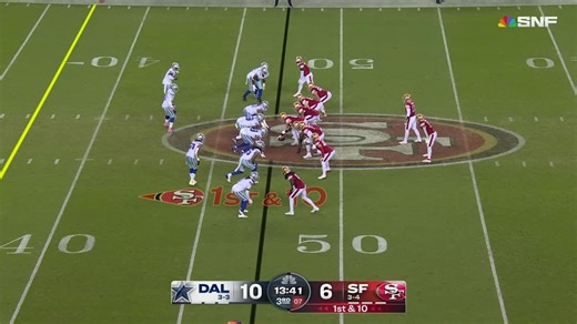 Kittle's 43-yard catch and run places 49ers at doorstep of end zone