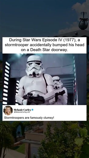 Stormtrooper Head Bumps Doorway in Star Wars IV