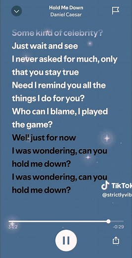 Daniel Caesar Hold Me Down Lyrics