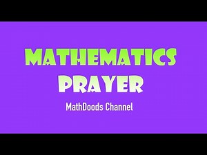 Mathematics Prayer