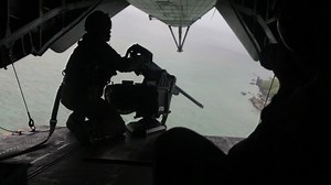 Marines with Marine Heavy Helicopter Squadron 466 (HMH-466) conduct live fire and ground threat reaction training off the coast of Okinawa, Japan, May 8, 2020. Read more https://wp.me/p3avY4-8xX | Military Leak