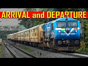 BLUE ELECTROMOTIVE DIESEL Arrives and Departs | Indian Railways