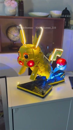 POV: You gave LEGO Pikachu real electric power. ⚡ #Briksmax