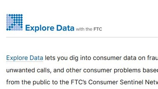 Government scam database available to public; great resource for businesses and students