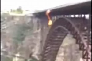 73-year-old BASE jumper dies after setting parachute on fire