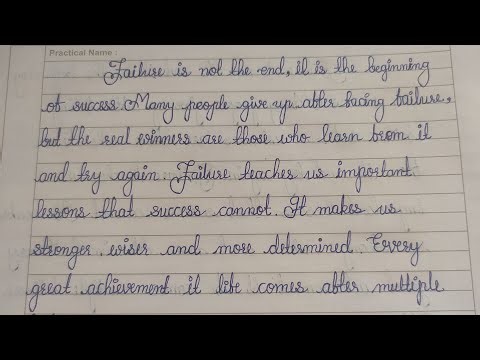 How to write cursive writing with simple ball pen