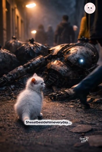 The White Kitten and the Broken Robot | A Heart-Touching Short Story 🐾🤖 #cat #cutecat