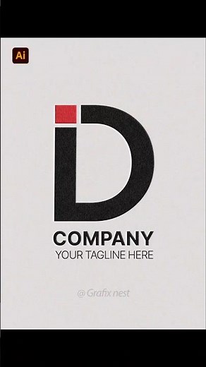 Creative Letter D Logo design in adobe illustrator