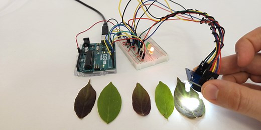 Detect Discolored Leaves with an Arduino Color Sensor | Science Project