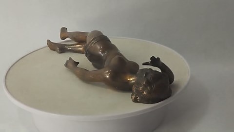 Cigar Cutter Rare Old Patinated Bronze Reclining Nude Figure - Etsy