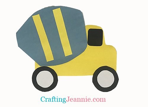 Cement Truck Craft (with Template) - Crafting Jeannie