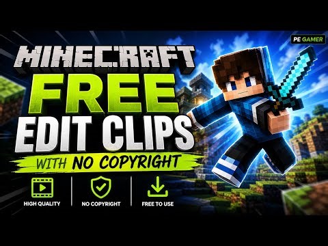Minecraft FREE Edit Clips (No Copyright) | High Quality Clips for Editing ⚡