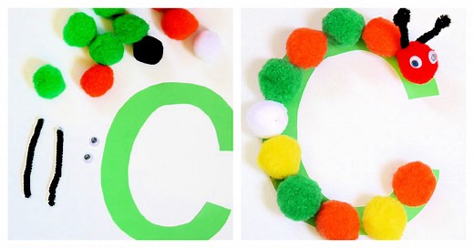 Letter C Craft- C is for Caterpillar Preschool Craft