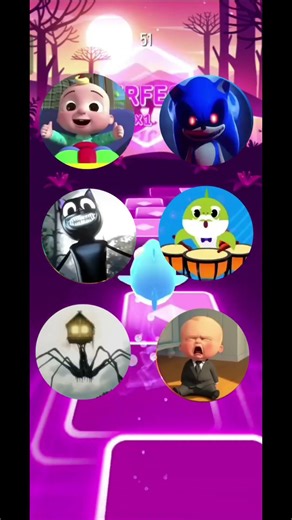 Cocomelon, Cartoon Cat, House Head,Baby Shark,Sonic Exe, Baby Boss XCoffin Dance Tiles Hop #tileshop
