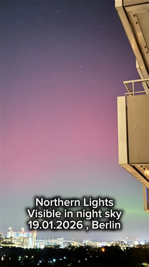 Ambareen Azam on Instagram: "High solar activity scenes, feeble aurora borealis in Berlin! Berliners can spot it right now in the northern direction… More visibility in the less light polluted areas (like grunewald forest) #berlin #northernlights #aurora #nightsky #indianinberlin"