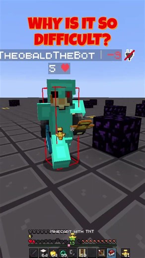 TheoBaldtheBot on MAX Difficulty! #minecraft #bestminecraftclips #theobaldthebird #minecraftjava