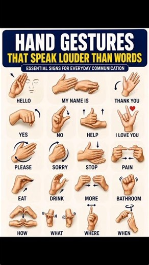 Simple Hand Signs That Improve Communication 😲