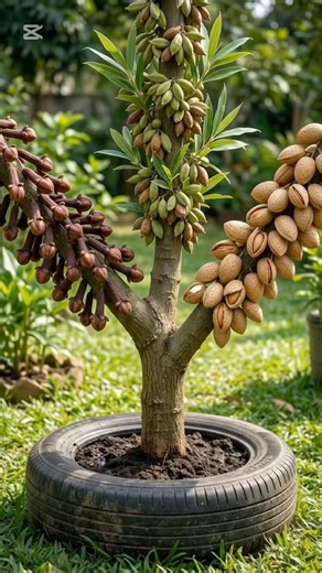 How to Grow Almond, Cardamom & Clove at Home 🌱 | 3-in-1 Plant #shorts #trending #viral