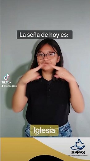 Vocabulario de la LSM. Seña de iglesia #lenguadeseñasmexicana #lsm