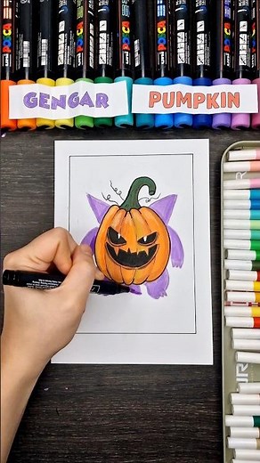 Drawing Pokemon in Halloween styles
