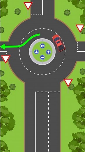 How to U-Turn in a Roundabout Safely #traffic