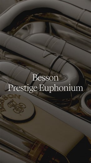 Besson BE2052 Prestige Euphonium €600 off during Brass Days (Europe only). The BE2052 features a 304mm hand-crafted bell, adjustable trigger on the main tuning slide, and 4 compensating pistons. Preferred by professional musicians for its precision and tonal quality. Available in lacquer or silver plate. | Besson Brass