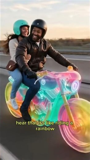 Jelly motorbike with rainbow colors. #veo3 #sora2 #funny #comedy #jelly #motorcycle #ai #aivideo