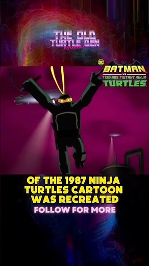 1987 TMNT Intro Easter egg in Batman vs TMNT Movie