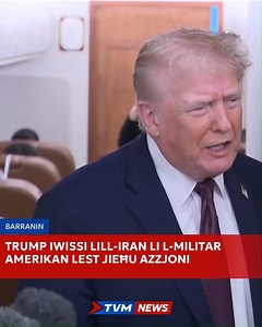 Il-President tal-Istati Uniti Donald Trump wissa lill-Iran li l-militar Amerikan qed jikkunsidra azzjoni militari hekk kif madwar 500 dimostrant ġew rappurtati li nqatlu fi ġlied mal-forzi tas-sigurtà. | TVMnews