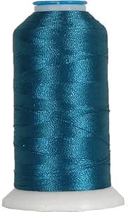 Threadart Rayon Machine Embroidery Thread - No. 470 - Dk Turquoise - 1000M - Strong & Luxurious