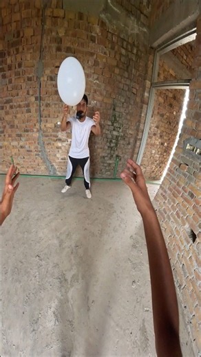 White Balloon Pop & Infinite Rooftop Chase! #shorts #pov #rooftop