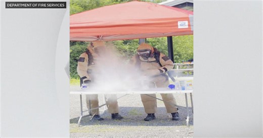 State Police members checked for injuries after explosion at fire academy