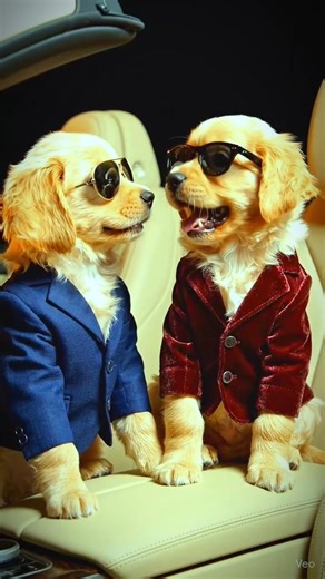 # The puppy brother and sister got rid of their poverty by working hard.#short #ai #trending #,🐶🐶😍😍