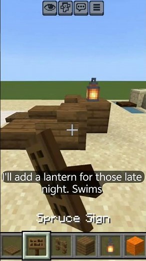 Minecraft Sunbed with Umbrella Build – Perfect Beach Setup! 🏖️☀️ #minecraft #minecraftfans