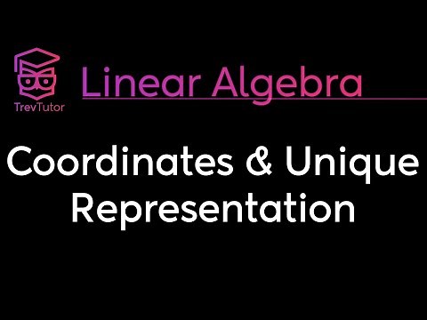 [Linear Algebra] Unique Representation Theorem and Coordinates