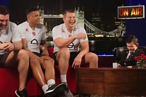 England mascot Harry Westlake returns with his own 'TV Chat Show' ahead to grill Dylan Hartley, Luther Burrell and Kieran Brookes