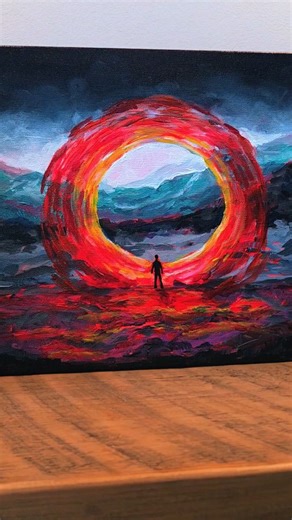 Chris Richmond, Soul Painting Founder of Awaken for Wellness DJ 🎶, rhythms that move the spirit Through Frequency, Where Red Light Meets Renewal Standing at the threshold of infinite possibilities. This piece came through as a quiet reflection of his path where light meets intention, and sound becomes something more than music: a vessel for connection, restoration, and presence. The swirling colors move like breath: alive, fluid, full of purpose. They echo the way he carries his work: grounded 