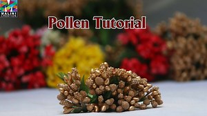 387K views · 2.6K reactions | In this a requested video .. in this video, we made pollen for hair accessory & floral jewelry..for pollen we used corn starch, fevicol, water, thread, fabric color, bhagat, and sand .sand & bhagar give texture on pollen...We use Dettol to protect cornflour & bhagar from germs. | Malini creation | Facebook
