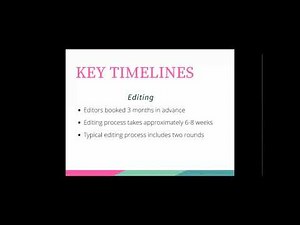 Writing and Publishing process