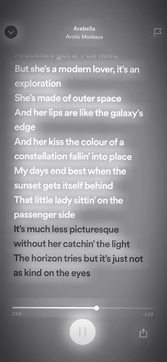 Arabella by Arctic Monkeys Full Song with Spotify Lyrics