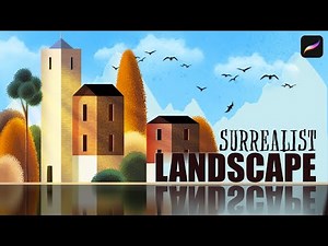 Minimalist Landscape Painting in PROCREATE - Full Tutorial