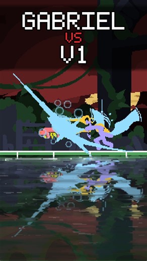 ULTRAKILL: Gabriel vs V1 in YOMI Hustle #yomihustle #ultrakill #gaming