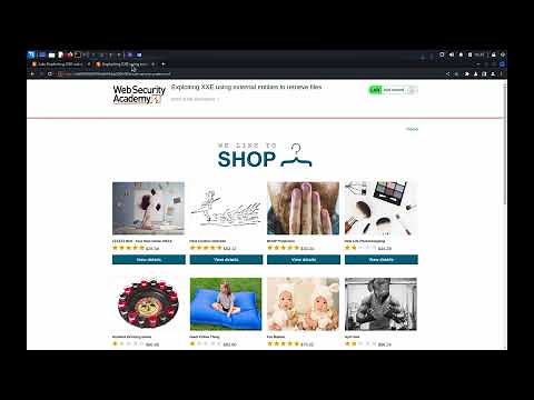 Testing for XXE injection vulnerabilities with Burp Suite