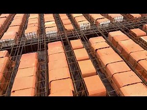 Ribbed slab with clay port slab for economic construction