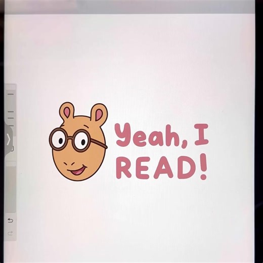 Pack of Athur and D.W. Read stickers. Designs included are: