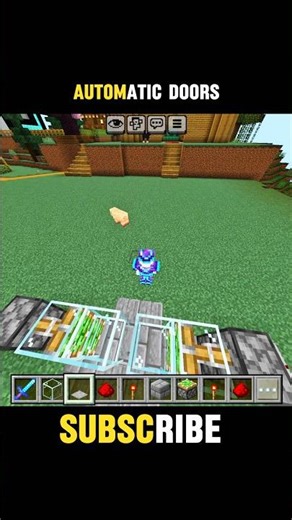 how to make automatic door in Minecraft
